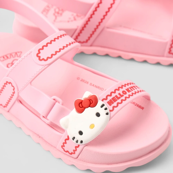 Sandália Infantil Grendene Kids Hello Kitty Rosa