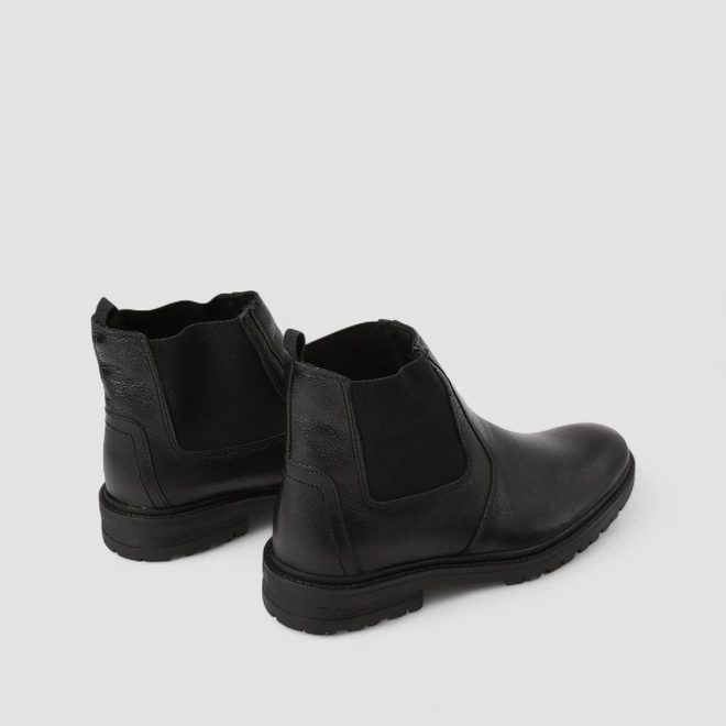Bota Chelsea Masculina Bow River Couro Preta
