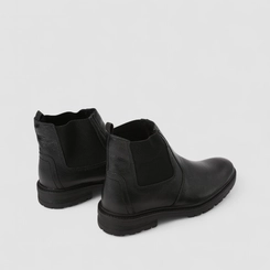 Bota Chelsea Masculina Bow River Couro Preta