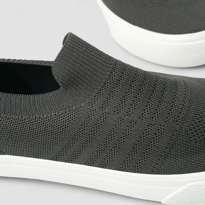 Slip On Masculino Mac & Jac Calce Fácil Conforto Cinza