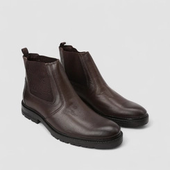 Bota Chelsea Masculina Bow River Couro Marrom
