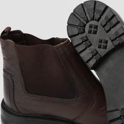 Bota Chelsea Masculina Bow River Couro Marrom
