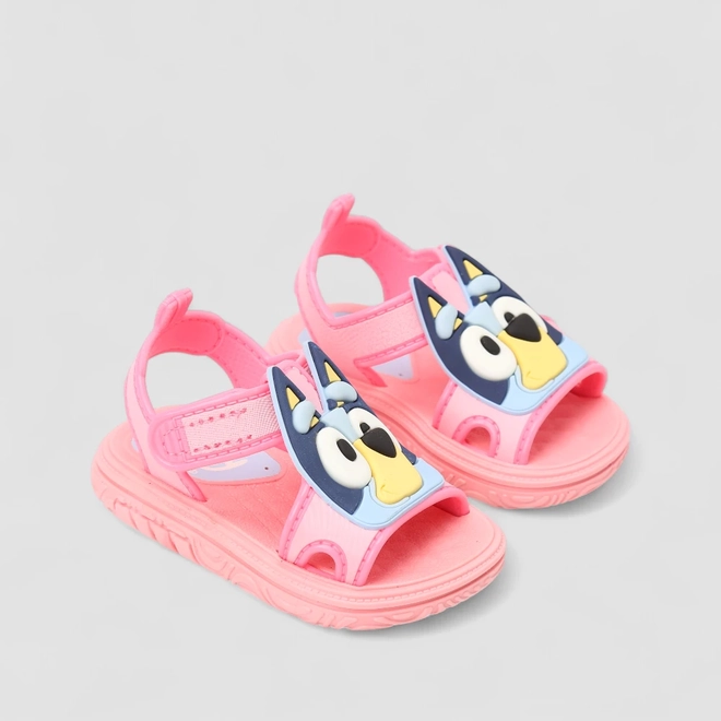 Sandália Bebê Grendene Kids Bluey Tira Contato Rosa