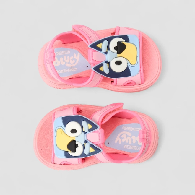 Sandália Bebê Grendene Kids Bluey Tira Contato Rosa