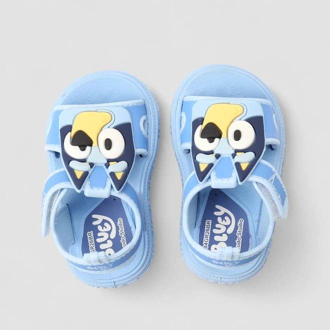 Sandália Bebê Grendene Kids Tira Contato Bluey Azul
