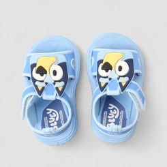 Sandália Bebê Grendene Kids Tira Contato Bluey Azul