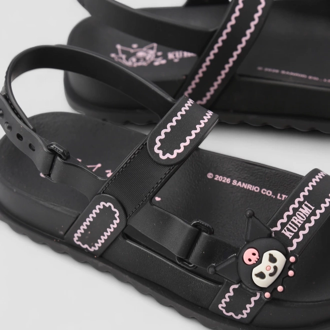 Sandália Infantil Grendene Kids Kuromi Preto