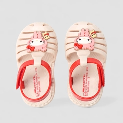 Sandália Bebê Grendene Kids Hello Kitty Bege