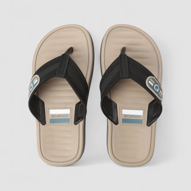 Chinelo Infantil Cartago Paris ll Preto & Bege