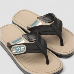 Chinelo Infantil Cartago Paris ll Preto & Bege