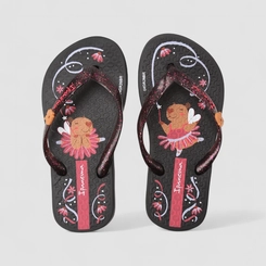 Chinelo Infantil Ipanema Hype Glitter Capirava Bailarina Preto