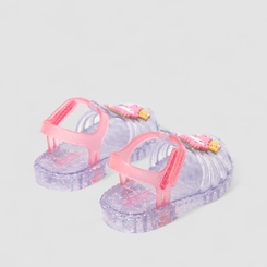 Sandália Bebê Grendene Kids Aranha Hello Kitty Glitter Rosa
