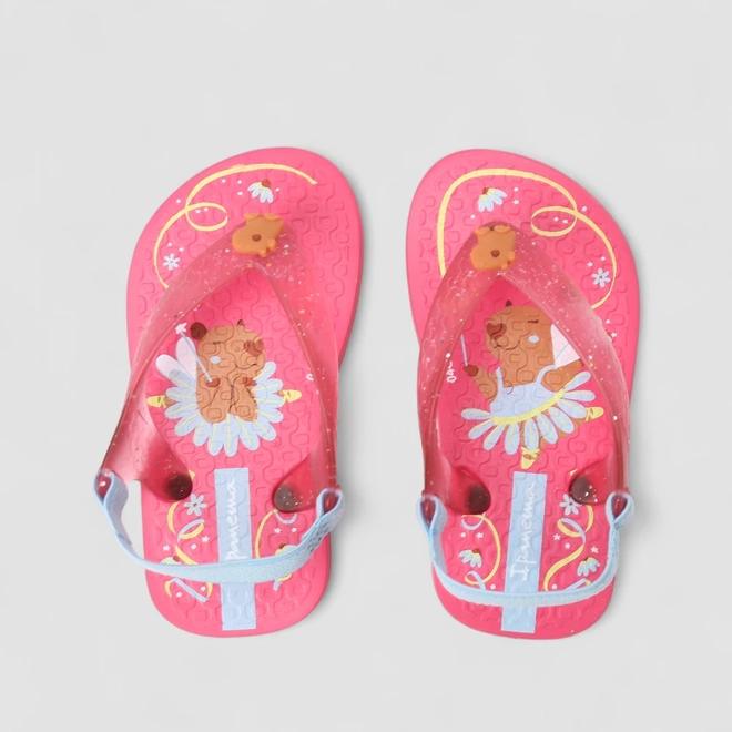 Chinelo Bebê Ipanema Ursinho Rosa