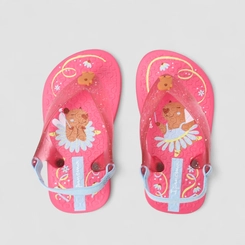 Chinelo Bebê Ipanema Ursinho Rosa