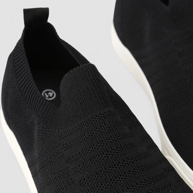 Slip On Masculino Mac & Jac Calce Fácil Conforto Preto