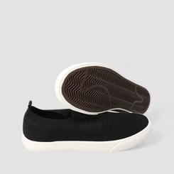 Slip On Masculino Mac & Jac Calce Fácil Conforto Preto