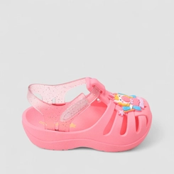 Babuche Bebê Grendene Kids Unicórnio Tira Contato Glitter Rosa