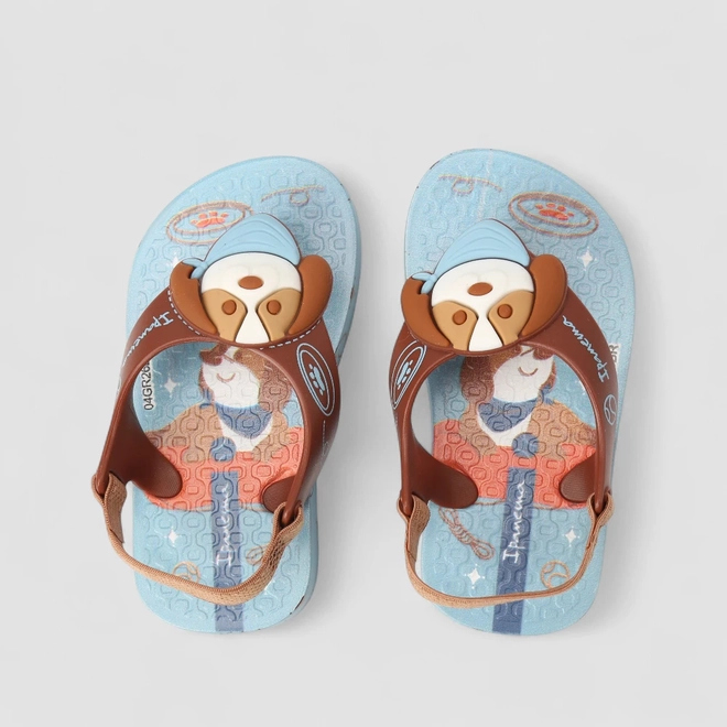 Chinelo Infantil Ipanema Estampa Cachorro Azul