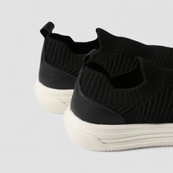Slip On Infantil Vertus Knit Calce Fácil Preto