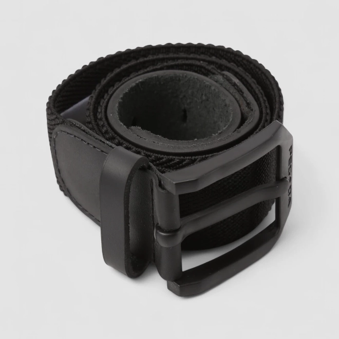 Cinto Masculino Pegada Couro Ajustável Em Elástico Preto