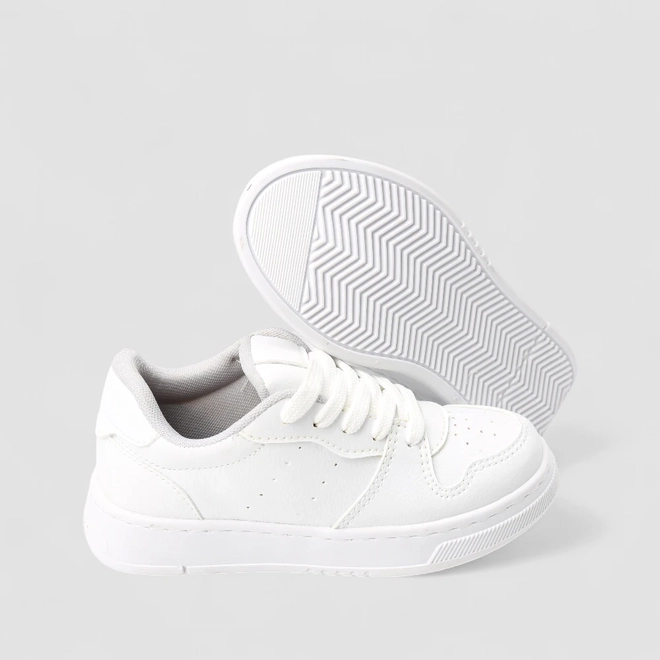 Tênis Casual Infantil Vertus Perfuros Branco