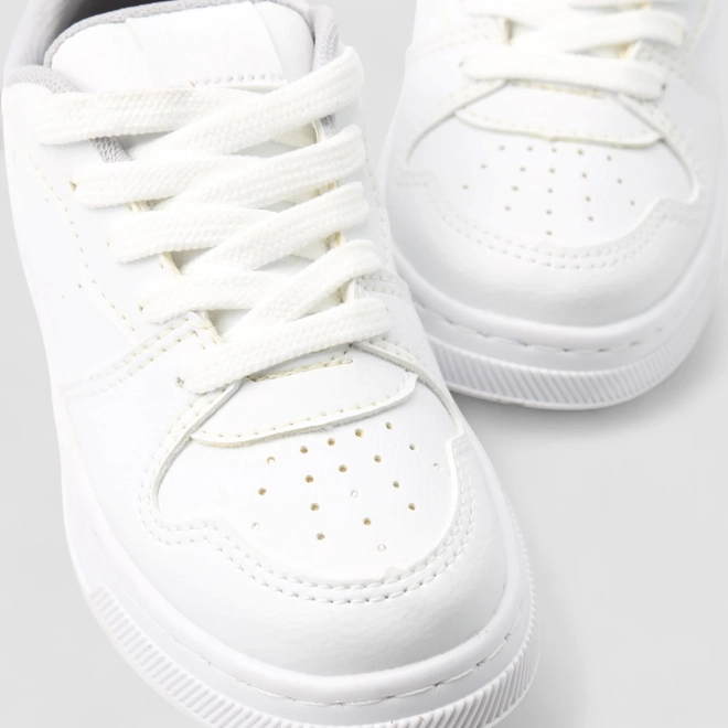 Tênis Casual Infantil Vertus Perfuros Branco