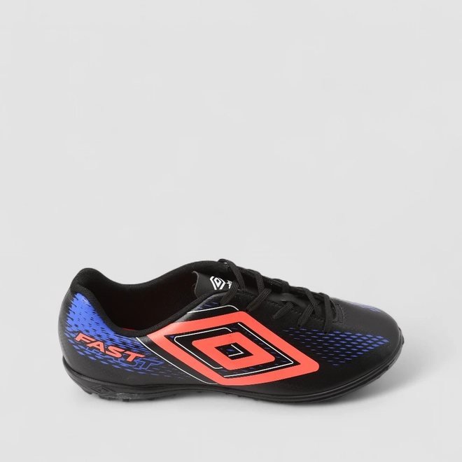 Chuteira Masculina Umbro Fast Preto & Laranja