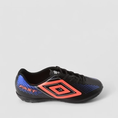Chuteira Masculina Umbro Fast Preto & Laranja