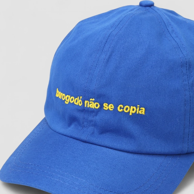 Boné STZ Aba Curva Borogodó Não Se Copia Azul