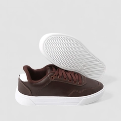 Sapatênis Masculino Star Feet Marrom