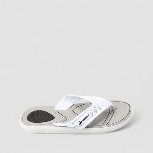 Chinelo Masculino Rider Branco & Cinza