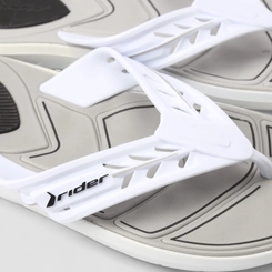 Chinelo Masculino Rider Branco & Cinza