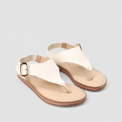 Sandália Feminina Modare Ultraconforto Detalhe Fivela Off White