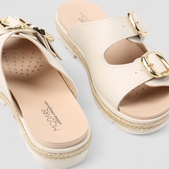 Tamanco Feminino Modare Ultraconforto Fivelas Off White