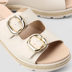 Tamanco Feminino Modare Ultraconforto Fivelas Off White