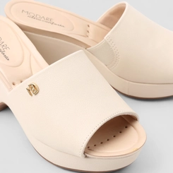 Tamanco Feminino Modare Ultraconforto Anabela Creme