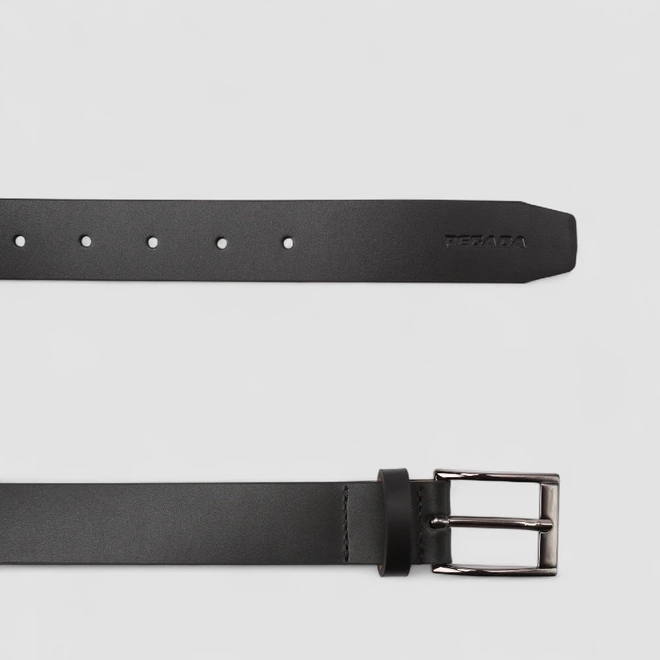 Cinto Masculino Pegada Couro Preto