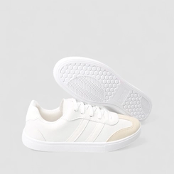 Tênis Casual Feminino Penélope Branco & Bege