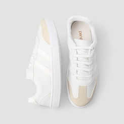 Tênis Casual Feminino Penélope Branco & Bege