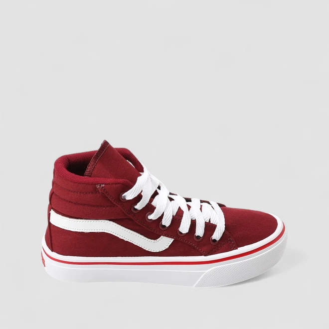 Tênis Casual Feminino Star Feet Cano Médio Vinho