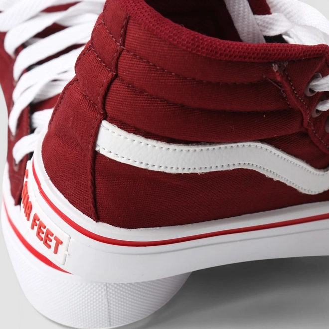 Tênis Casual Feminino Star Feet Cano Médio Vinho
