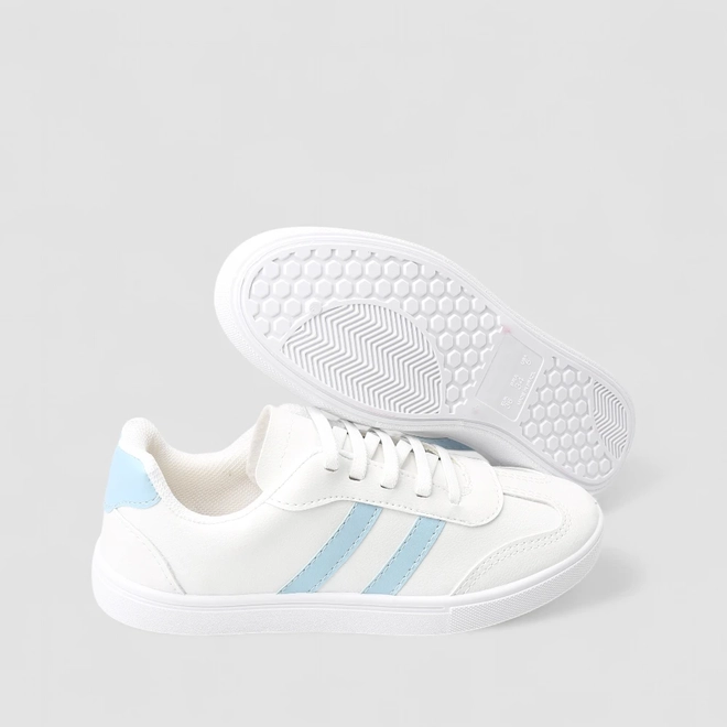 Tênis Casual Feminino Penélope Branco & Azul