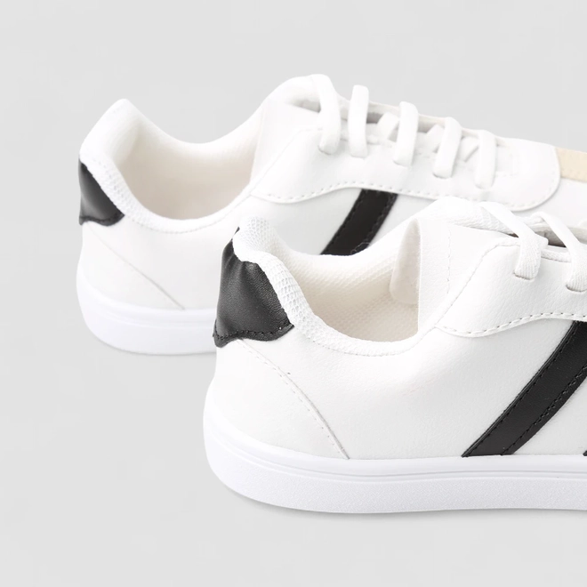 Tênis Casual Feminina Penélope Branco & Preto
