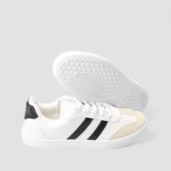 Tênis Casual Feminina Penélope Branco & Preto