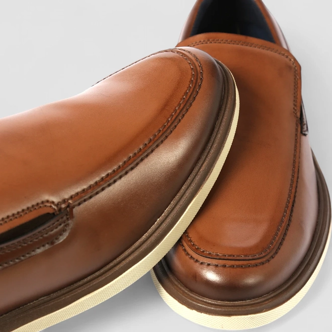 Sapato Social Masculino Pegada Original Loafer Marrom