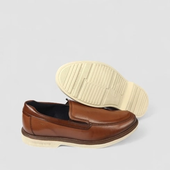 Sapato Social Masculino Pegada Original Loafer Marrom