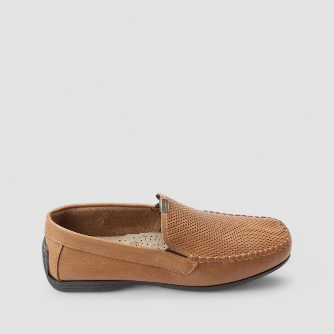 Mocassim Masculino Pegada Amortecedor Marrom