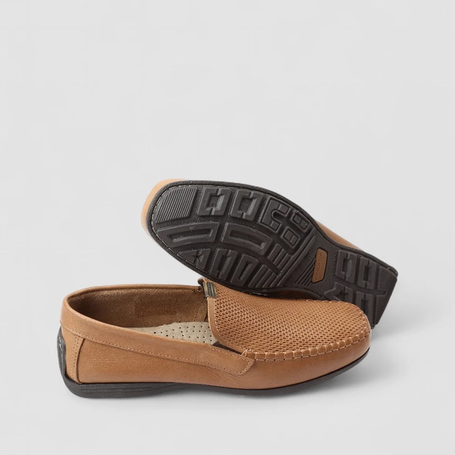 Mocassim Masculino Pegada Amortecedor Marrom