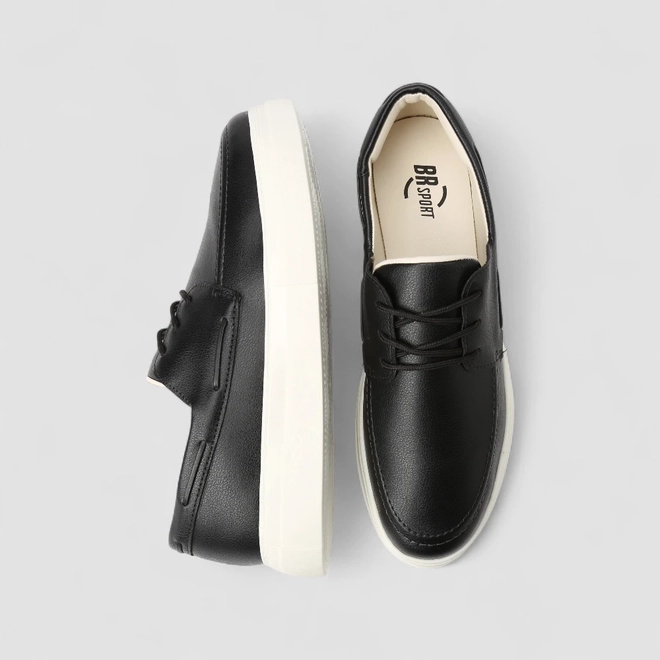 Sapato Casual Masculino Br Sport Cadarço Preto
