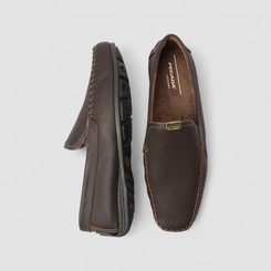 Mocassim Masculino Pegada Original Perfurado Marrom